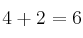 4+2=6