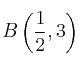 B\left(\frac{1}{2}, 3\right)