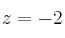 z=-2