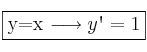 \fbox{y=x \longrightarrow y\textsc{\char13}=1} \fbox{y=x \longrightarrow y\textsc{\char13}=1}