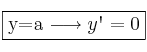 \fbox{y=a \longrightarrow y\textsc{\char13}=0} \fbox{y=a \longrightarrow y\textsc{\char13}=0}