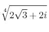 \sqrt[4]{2 \sqrt{3}+2i}