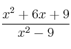 \frac{x^2+6x+9}{x^2-9}