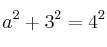 a^2+3^2=4^2