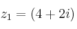 z_1=(4+2i)