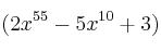 (2x^{55}-5x^{10}+3)
