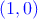 \textcolor{blue}{(1,0)}