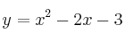 y = x^2 - 2x -3