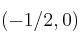 (-1/2, 0)