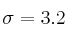 \sigma = 3.2