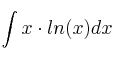 \int x \cdot ln(x) dx