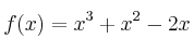 f(x)=x^3+x^2-2x