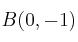 B(0,-1)