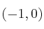 \left( -1,0 \right)