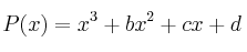 P(x)=x^3+bx^2+cx+d