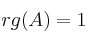 rg(A) = 1