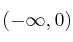 (-\infty,0)