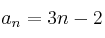 a_n=3n-2