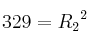329= {R_2}^2