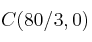 C(80/3, 0)
