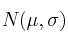 N(\mu,\sigma)