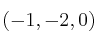 (-1,-2,0)