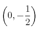 \left( 0,-\frac{1}{2} \right) \left( 0,-\frac{1}{2} \right)