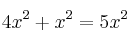 4x^2+x^2 = 5x^2