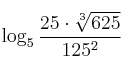 \log_5 \frac{25 \cdot \sqrt[3]{625}}{125^2}