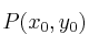 P(x_0,y_0)