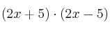 (2x+5) \cdot (2x-5)