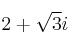 2+\sqrt{3}i