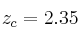 z_c = 2.35