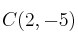 C(2,-5)
