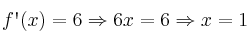 f\textsc{\char13}(x)=6 \Rightarrow 6x=6 \Rightarrow x=1
