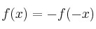 f(x)=-f(-x)