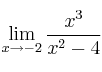 \lim\limits_{x \rightarrow -2} \frac{x^3}{x^2-4}