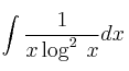 \int \frac{1}{x \log^2 \:x}dx