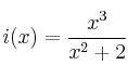 i(x) = \frac{x^3}{x^2+2}