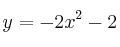 y = -2x^2-2