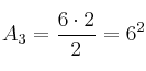 A_3=\frac{6 \cdot 2}{2} = 6 \cm^2
