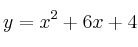 y = x^2+6x+4