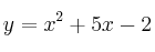 y = x^2+5x-2