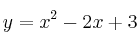 y = x^2-2x+3