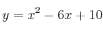 y=x^2-6x+10