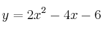 y=2x^2-4x-6