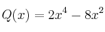 Q(x)=2x^4-8x^2