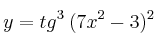 y = tg^3 \: (7x^2-3)^2