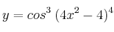 y = cos^3 \: (4x^2-4)^4