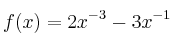 f(x)= 2x^{-3}-3x^{-1}